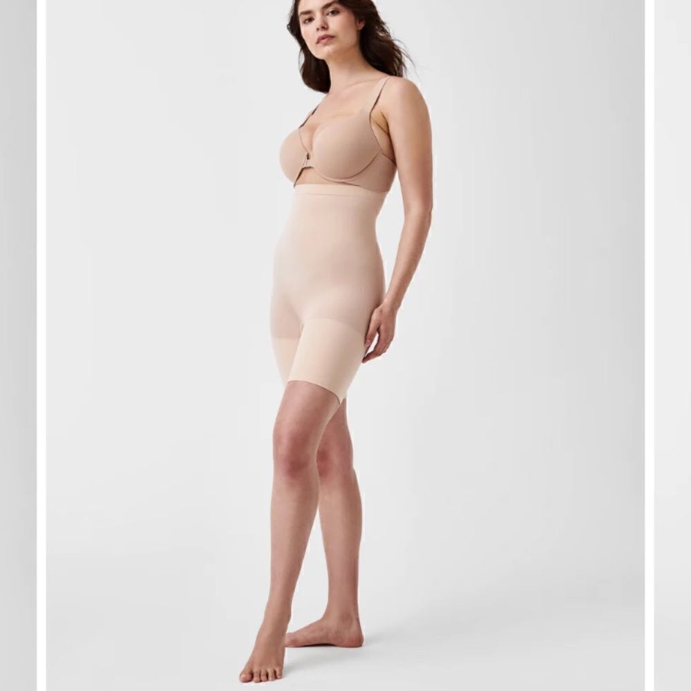 Spanx higher power shorts in soft nude